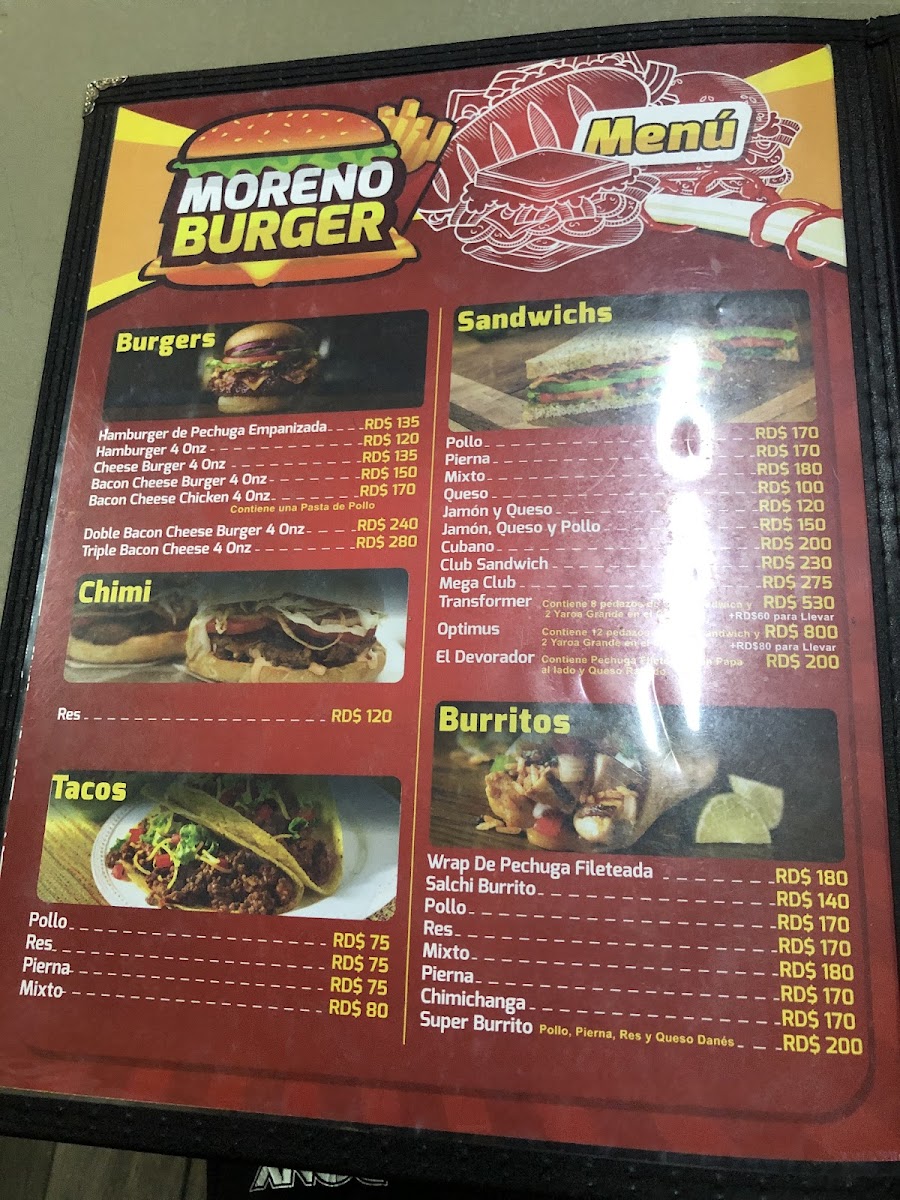 Menu Moreno Burger Fast Food-10